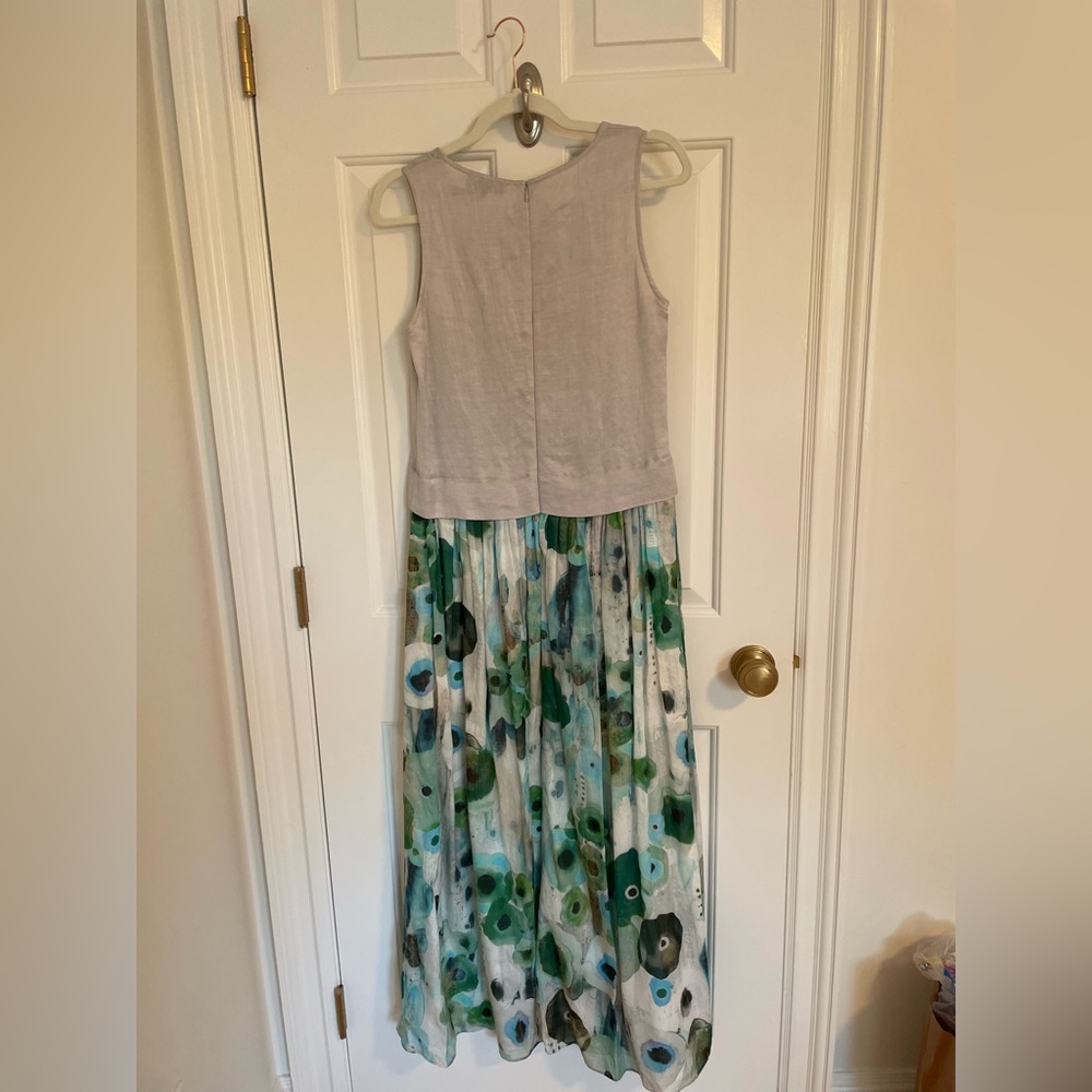 Linen Patterned Dress - Picture 2 of 3